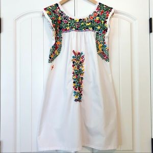 Precious!! Mi Golondrina Flores Dress Size S EUC